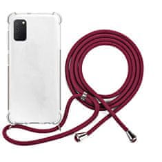EPICO Nake String Case zaščitni ovitek za Samsung Galaxy A41, bel, prozoren/rdeč