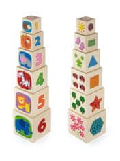 New Classic Toys Lesena piramida za otroke Viga
