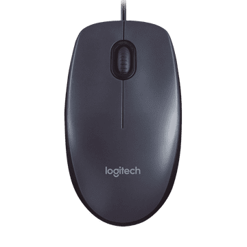 Logitech M100 optična miška, črna