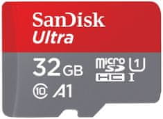 SanDisk Ultra microSDHC spominska kartica, 32 GB + SD adapter