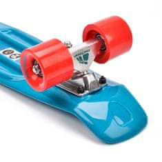 MTR Pennyboard deska 56 cm AL truck, petrolej-rdeča S-100