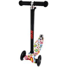 Enero Otroški trikolesni skiro MAXI SCOOTER FLOWERS H-060-FL