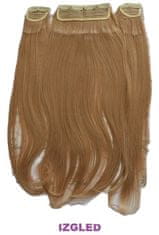 Vipbejba Sintetični 200g clip-on lasni podaljški na 3 zavese, ravni, temno pepelnato blond #18/22