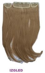 Vipbejba Sintetični 200g clip-on lasni podaljški na 3 zavese, ravni, blond karamela #18/24