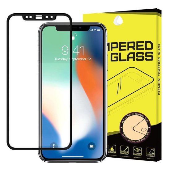 MG Full Glue Super Tough zaščitno steklo za iPhone 12 mini, črna