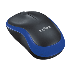 Logitech M185 brezžična miška, modra