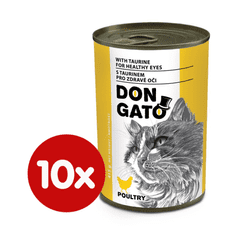 Dibaq Don Gato konzerva za mačke s perutnino, 10x 415 g