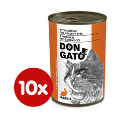 Don Gato konzerva za mačke z zajcem, 10x 415 g