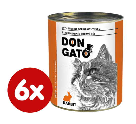 Dibaq konzerva za mačke DON GATO, zajec, 6x850 g
