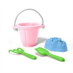 Green Toys Zelene igrače Komplet rožnatega peska