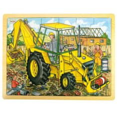 Bigjigs Toys Lesena sestavljanka Digger 24 kosov