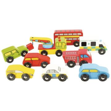 Bigjigs Rail Komplet lesenih tirnic za avtomobile