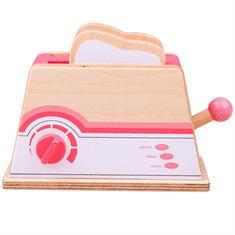 Bigjigs Toys Leseni toaster roza