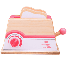 Bigjigs Toys Leseni toaster roza