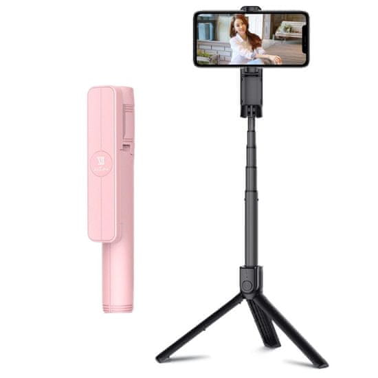 REMAX palica selfie stick Combo XT-P018, roza