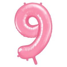 Moja zabava Balon številka 9 pink