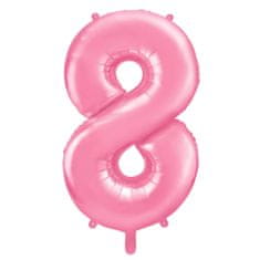 Moja zabava Balon številka 8 pink