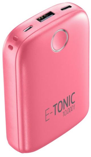 CellularLine  E-TONIC 10 000 HD prenosna baterija, roza