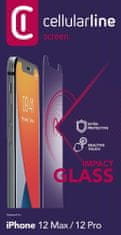 CellularLine zaščitno steklo za iPhone 12/12 Pro
