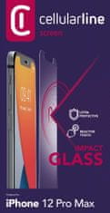 CellularLine zaščitno steklo za iPhone 12 Pro Max