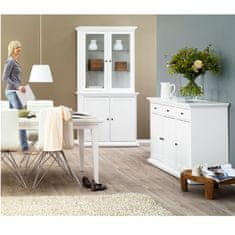 KONDELA Garderobna omara Paris 75353 3D - bela