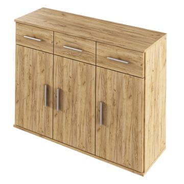 KONDELA Resita Vrsta 3 trovratna komoda s predali