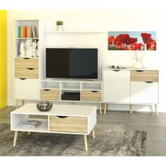 KONDELA TV mizica Oslo 75391 - hrast sonoma / bela
