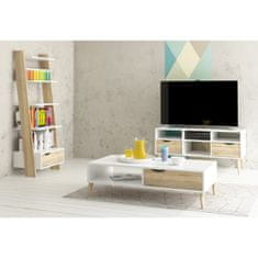 KONDELA TV mizica Oslo 75391 - hrast sonoma / bela