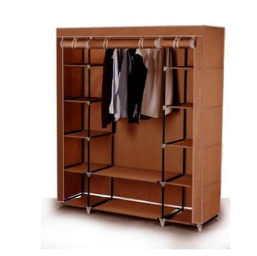 KONDELA Garderobni organizator Metin - rjav