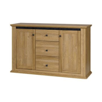 KONDELA Leon MZ11 dvovratna komoda s predali