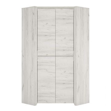 KONDELA Kotna omara Angel Tip 21 2D - bela / craft