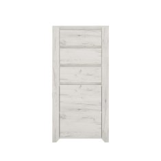 KONDELA Komoda Angel Type 35 1D-3S - bela / craft