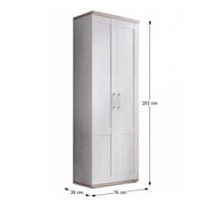 KONDELA Omara Provensal 2D - bela/san remo hrast