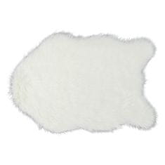 KONDELA Umetno krzno Ebony Tip 1 60x90 cm - belo