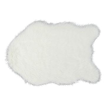 KONDELA Umetno krzno Ebony Tip 1 60x90 cm - belo