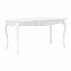 KONDELA Jedilna miza Vilar DA19 146x76 cm - beli bor