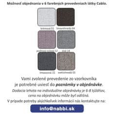KONDELA Zložljiv fotelj s prostorom za shranjevanje Bella P - mentol / siva