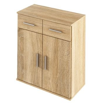 KONDELA Resita tip 2 dvovratna komoda s predali