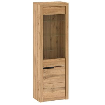 KONDELA Vitrina Toronto A2 P - hrast wotan