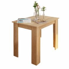 KONDELA Jedilna miza Tarinio 86x60 cm - hrast sonoma