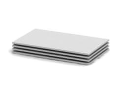 KONDELA Garderobne police (4 kos) Betty 4 BE04-008-00 42,6x48,5 cm - bele