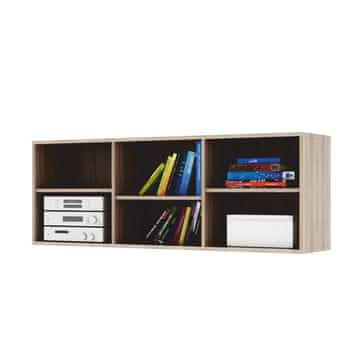 KONDELA Regalni sistem Dunaj tip 12 - hrast sonoma