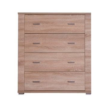 KONDELA Komoda Grand 11 - sonoma hrast