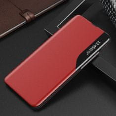 MG Eco Leather View knjižni ovitek za Huawei P40 Lite E, rdeča