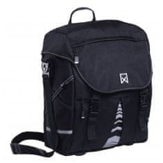 Vidaxl Kolesarska torba XL 1200 25 L črna