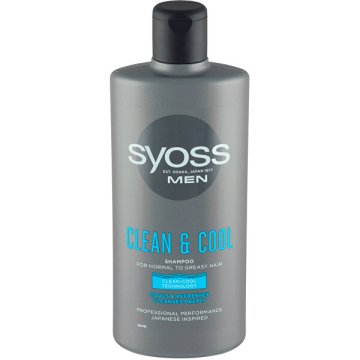 Syoss Moški šampon za normalne do mastne lase, Clean in hladni (Shampoo)