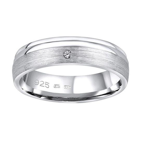 Silvego Poročni srebrni prstan Amora za ženske QRALP130W