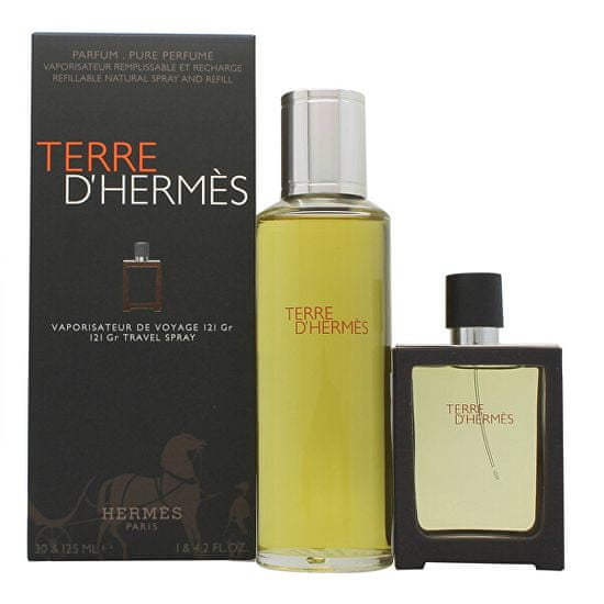 Hermès Terre D` Hermes - EDP 30 ml (za ponovno polnjenje) + parfum polnilo 125 ml