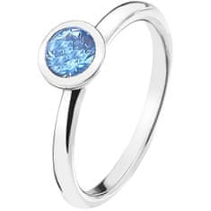 Hot Diamonds Srebrni prstan Emozioni Scintilla Blue Peace ER022 (Obseg 56 mm)
