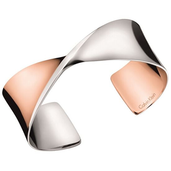 Calvin Klein Dvobarvna masivna zapestnica Supple KJ7SPF2003